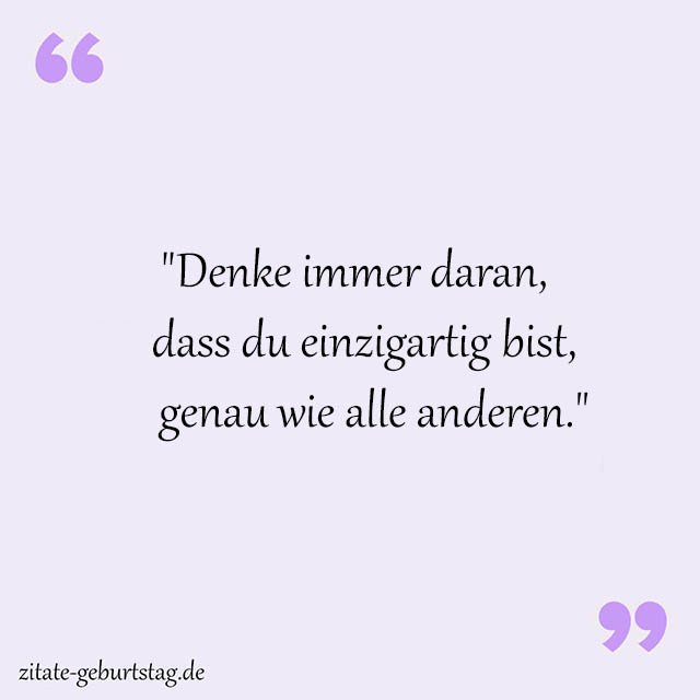 Denke an Dich Sprüche Und Zitate