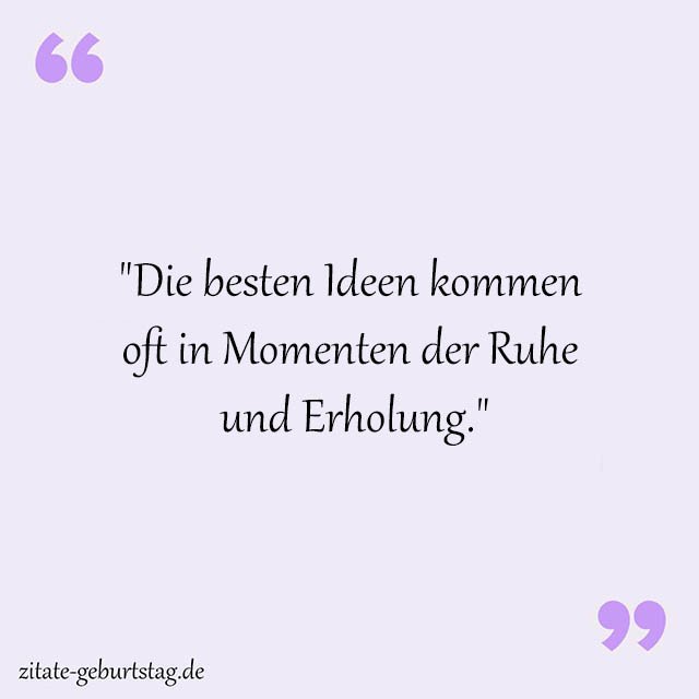 Erholung Sprüche Und Zitate