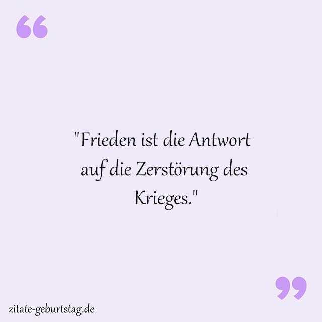 Frieden Sprüche Und Zitate