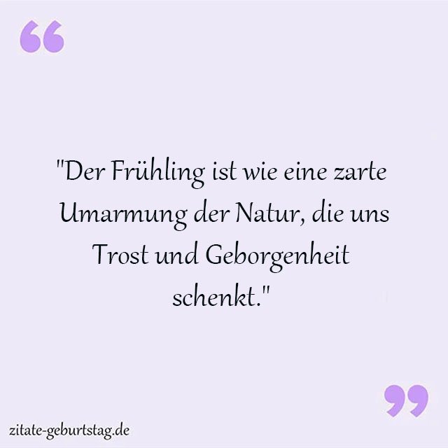 Frühling Sprüche Und Zitate
