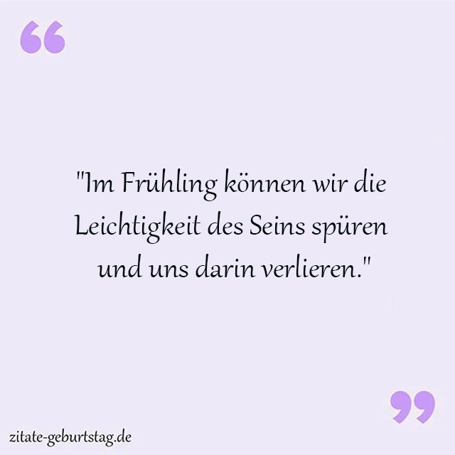 Frühling Sprüche Und Zitate