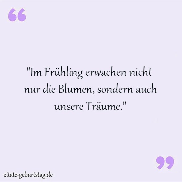 Frühling Sprüche Und Zitate