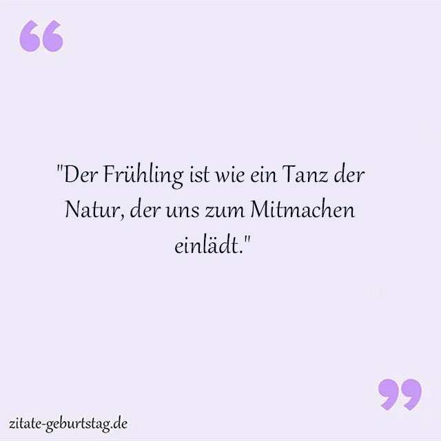 Frühling Sprüche Und Zitate