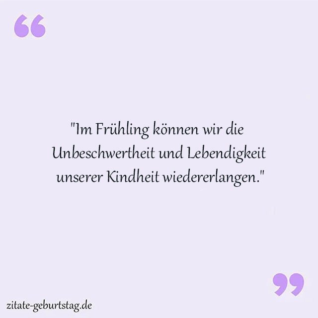 Frühling Sprüche Und Zitate
