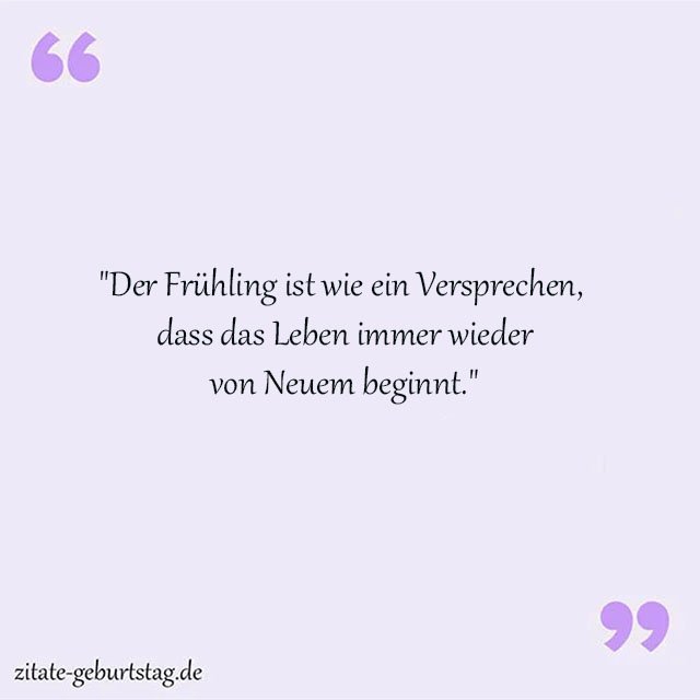 Frühling Sprüche Und Zitate