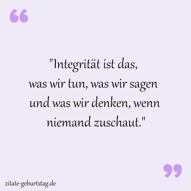 Integrität Sprüche Und Zitate