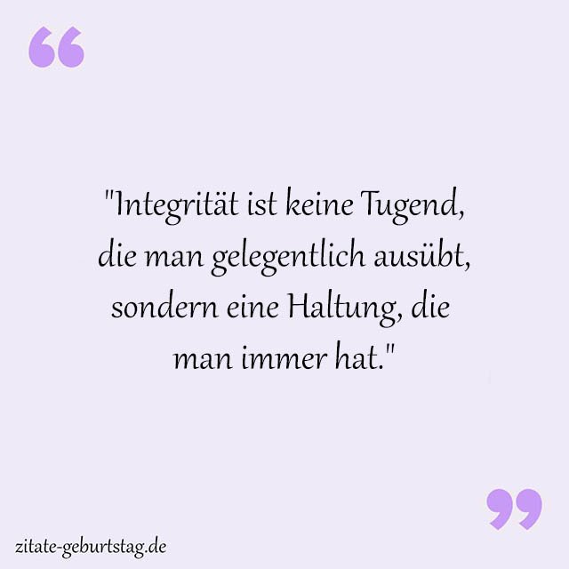 Integrität Sprüche Und Zitate