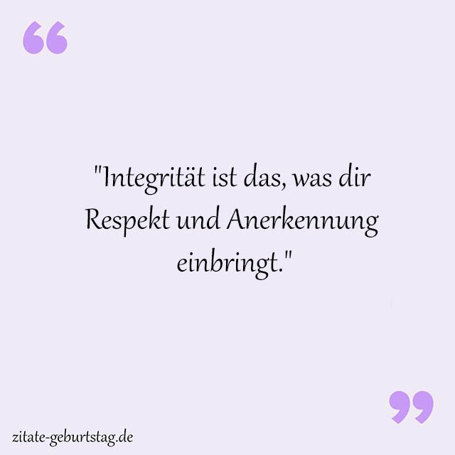 Integrität Sprüche Und Zitate