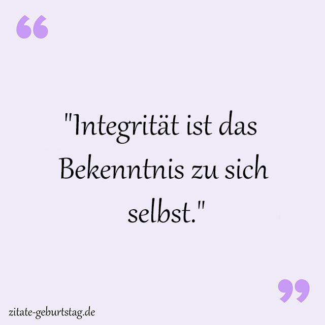 Integrität Sprüche Und Zitate
