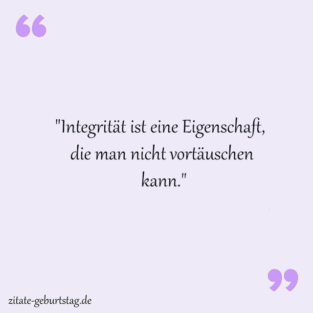 Integrität Sprüche Und Zitate