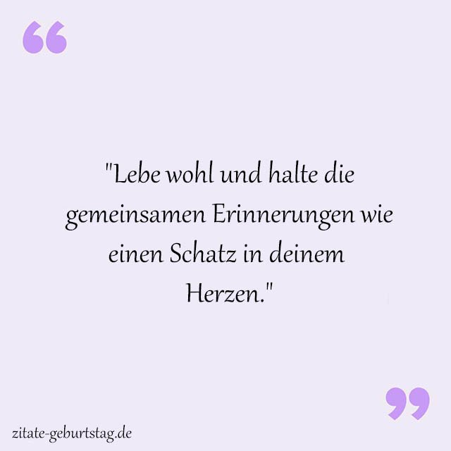 Lebewohl Sprüche Und Zitate