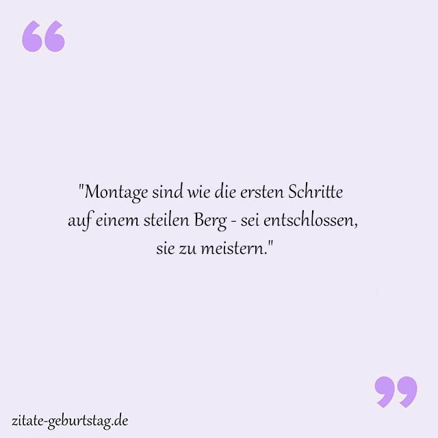 Montag Sprüche Und Zitate
