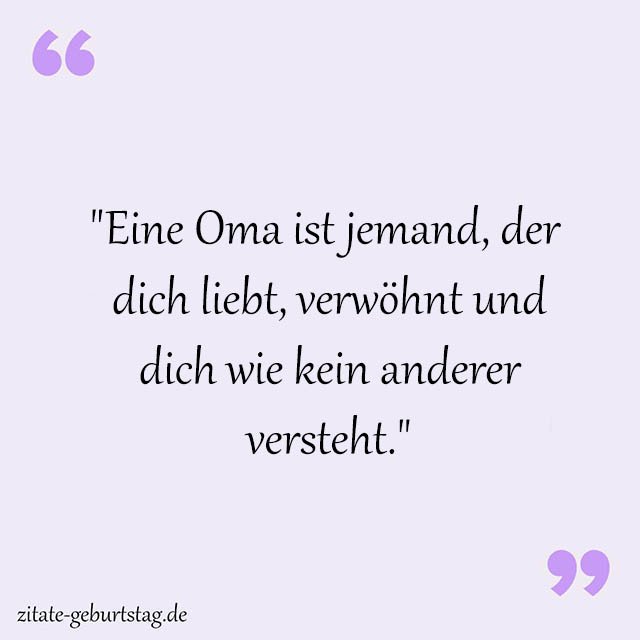 Oma Sprüche Und Zitate