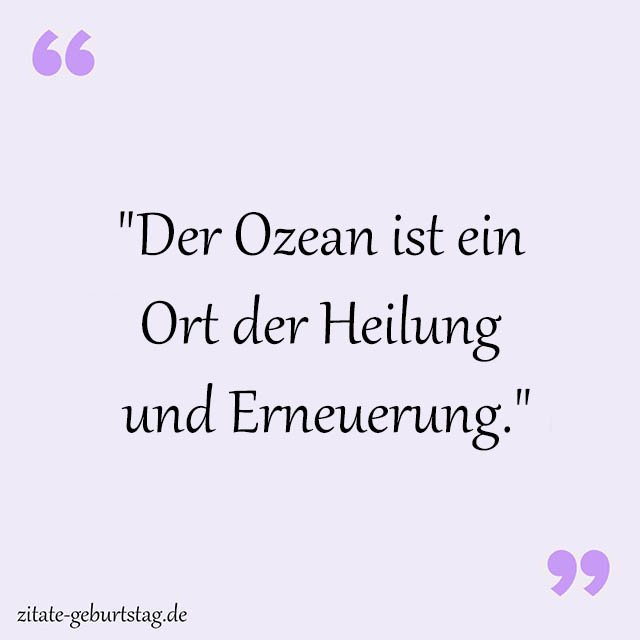 Ozean Sprüche Und Zitate