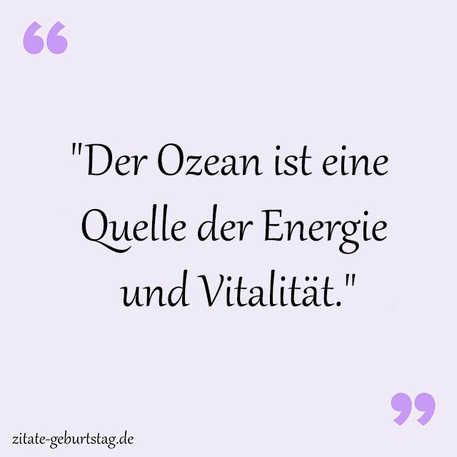 Ozean Sprüche Und Zitate
