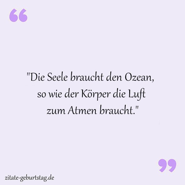 Ozean Sprüche Und Zitate
