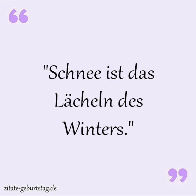 Schnee Sprüche Und Zitate