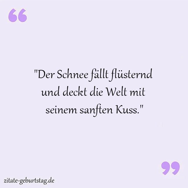 Schnee Sprüche Und Zitate