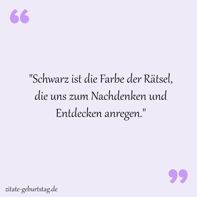 Schwarz Sprüche Und Zitate