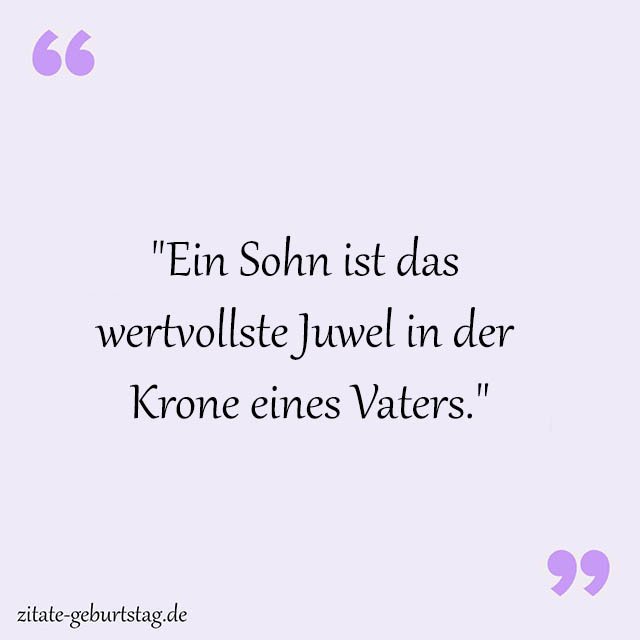 Sohn Sprüche Und Zitate