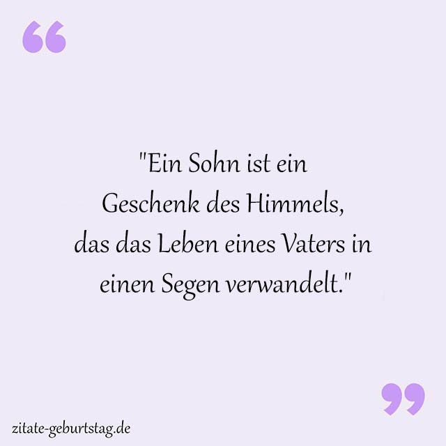 Sohn Sprüche Und Zitate