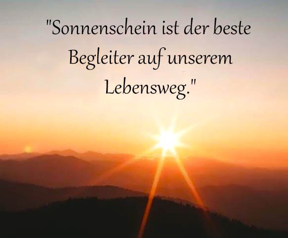 Sonnenschein Sprüche Und Zitate