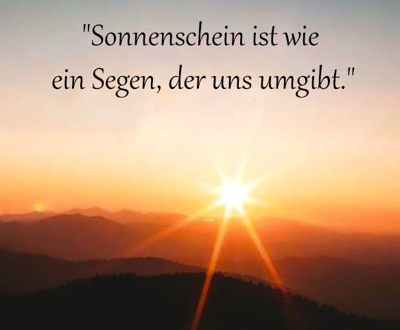 Sonnenschein Sprüche Und Zitate
