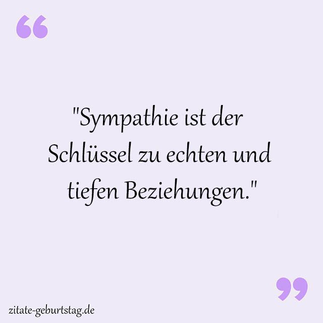 Sympathie Sprüche Und Zitate