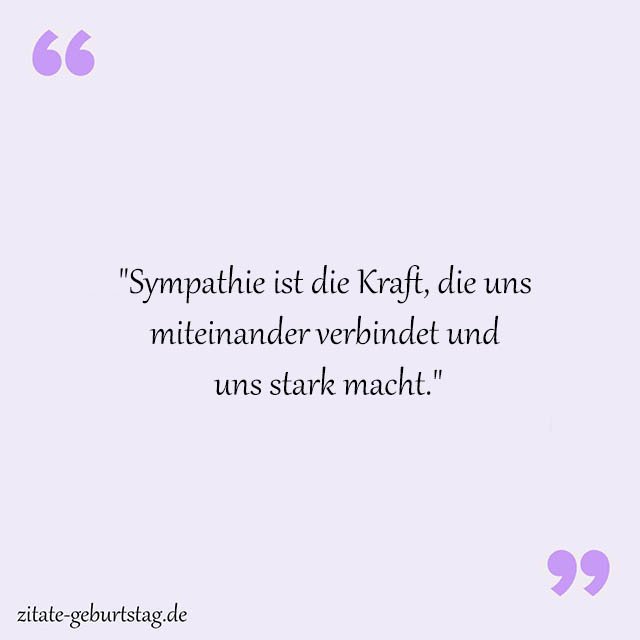 Sympathie Sprüche Und Zitate