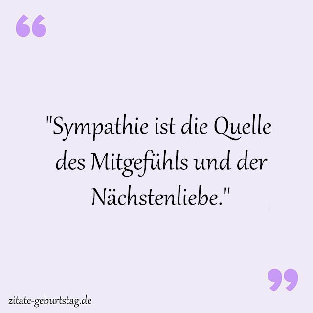 Sympathie Sprüche Und Zitate