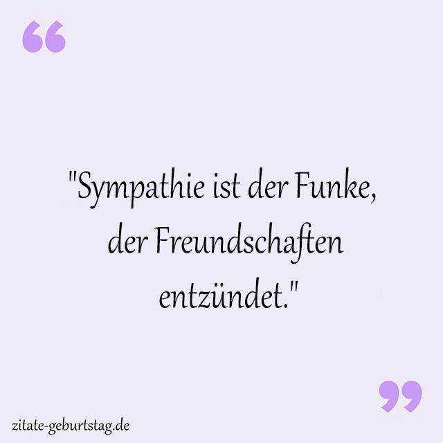 Sympathie Sprüche Und Zitate