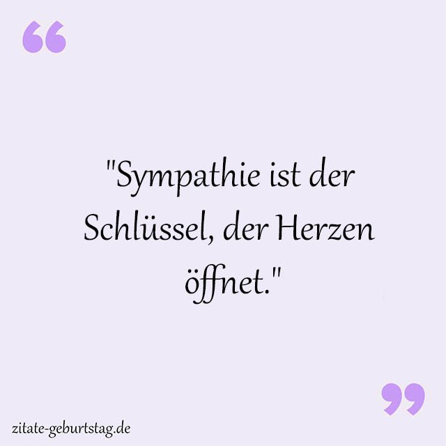 Sympathie Sprüche Und Zitate