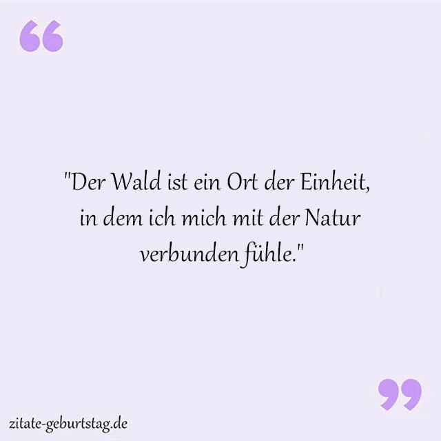Wald Sprüche Und Zitate