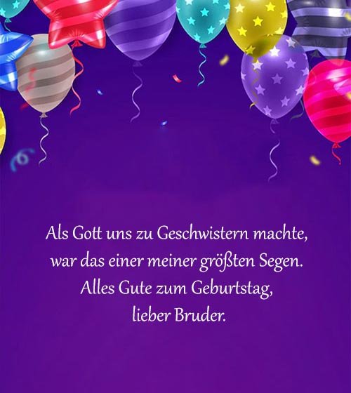 Geburtstagssegen Für Deinen Bruder