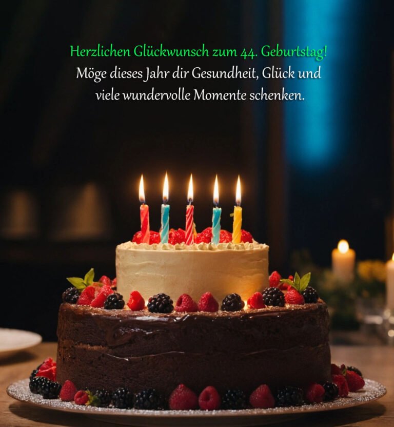 Sprüche für Glückwünsche zum 44. Geburtstag